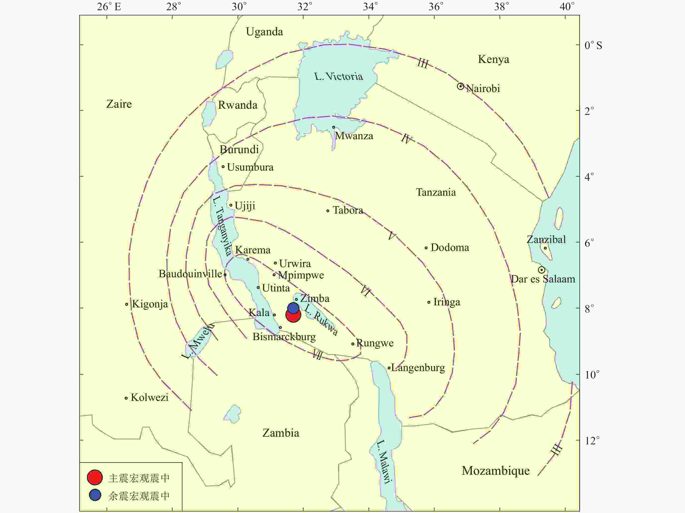 Reassessment Of The Macro Parameters For The Lake Tanganyika Earthquake Of 13 December 1910 In East Africa